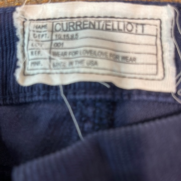 Current/Elliott Woman’s Dark Navy Corduroy Skinny Jeans - Picture 5 of 5